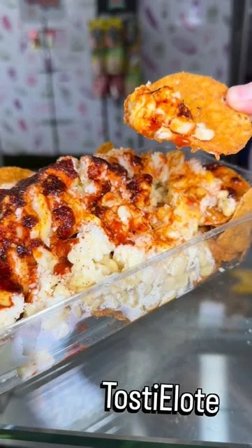 Michoacanita TostiElote with corn, cheese and crunchy toppings